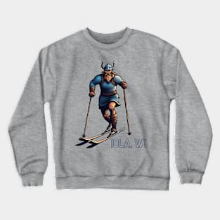 Viking Cross Country Skier Crewneck Sweatshirt